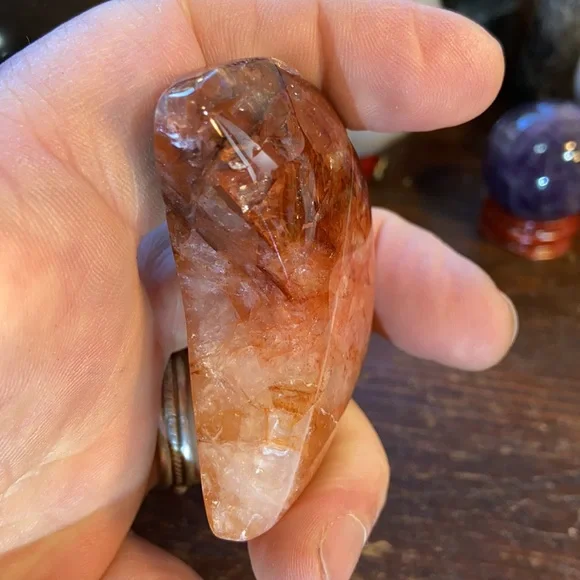 Fire Quartz Crystal Moon! - Picture 3 of 4